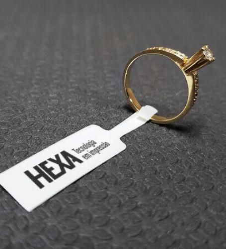 Etiqueta para acessórios e óculos